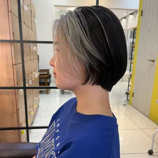 ミディアム カラー アカネ/暖色カラー /ボブ🪐🧡のヘアスタイル