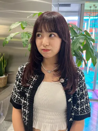 セミロング 平野 優奈のヘアスタイル