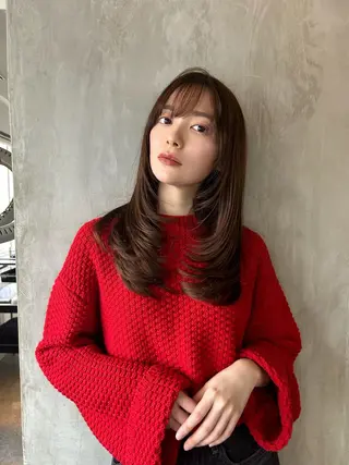 ロング 髪質改善／縮毛矯正 関根青葉のヘアスタイル