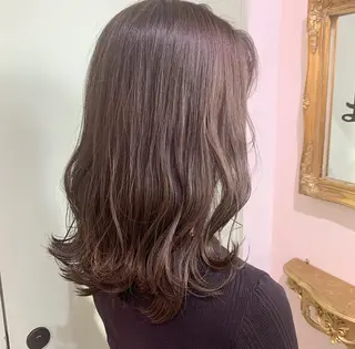 ミディアム 小顔カット/韓国 カラー🌙shikiのヘアスタイル