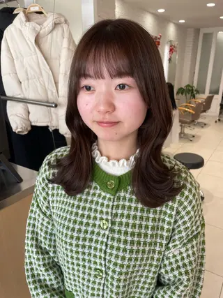 ロング nuu 栄所属・🧸SAKI🎀 韓国レイヤーのヘアスタイル