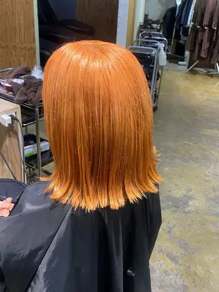 ミディアム カラー ブリーチカラーと、髪 質改善。HARUKAのヘアスタイル