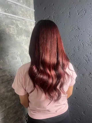 ロング 池袋艶カラー/メイク 🎀Rina🎀💚のヘアスタイル