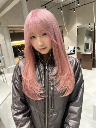 カラー nehus nagaoka所属・🖤複雑履歴ブリーチ Mizuki 🖤のヘアスタイル