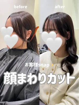 ロング カラー 岩田菜央 《武蔵小杉》のヘアスタイル