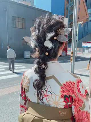 ロング ヘアアレンジ 田中 あやなのヘアスタイル