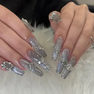 ネイル hami🎀うかん 🎀チップ長さ出しのネイルデザイン