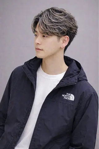 ショート カラー パーマ ヘアアレンジ メンズ ブリーチパーマ職人 Coshoのヘアスタイル