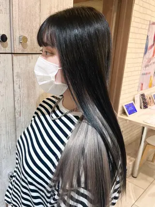 ロング カラー KANA🎀韓国 🇰🇷ハイライトのヘアスタイル