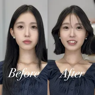 ミディアム タンバルモリ/ タッセルボブ/神山のヘアスタイル