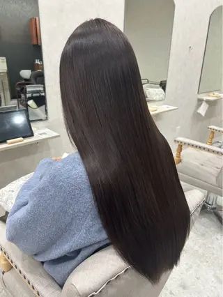 ロング パーマ 粂田 美友のヘアスタイル