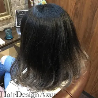 ミディアム カラー HairDesign Azurのヘアスタイル