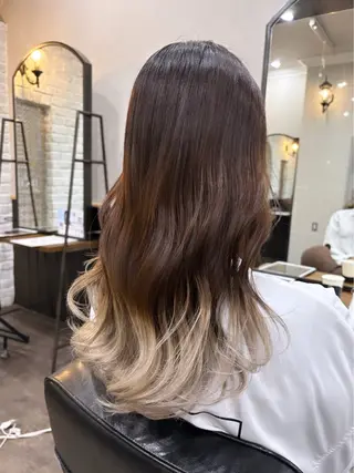 ロング カラー 🦄🩵YUNA 🩵🦄のヘアスタイル