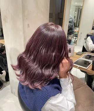 ミディアム カラー ヘアアレンジ 艶髪/レイヤーカット 🐣misakiのヘアスタイル