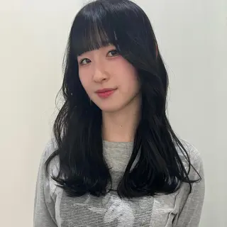 ロング ダン/メンズ/ 顔周り×透明感カラーのヘアスタイル