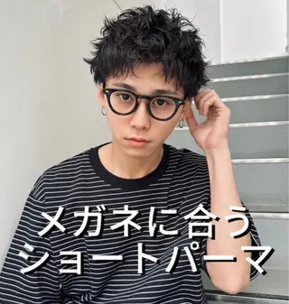 パーマ メンズ 似合わせカット‪// 鶴我万唯華のヘアスタイル
