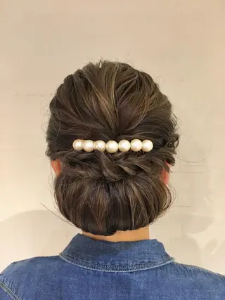 ロング ヘアアレンジ さかい なつみのヘアスタイル