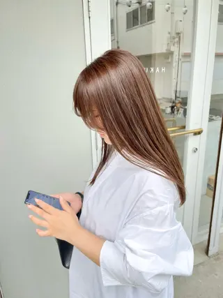 ロング カラー FERIA あべの yumeho🍭のヘアスタイル