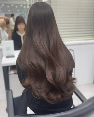 ロング カラー 艶髪/透明感カラー /韓国ヘア/きょんのヘアスタイル