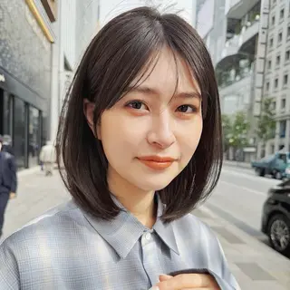 ショート 🍑暖色／レイヤー／ 真希🎀のヘアスタイル