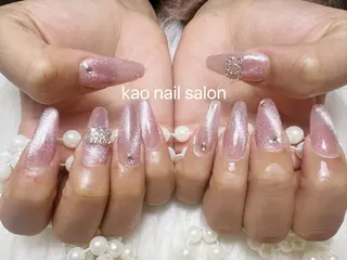 ネイル kao nail マグネット/長さだしのネイルデザイン