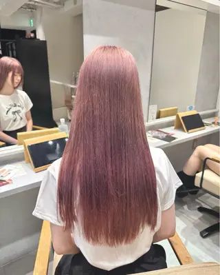 ミディアム カラー ai 梅田/暖色カラーのヘアスタイル