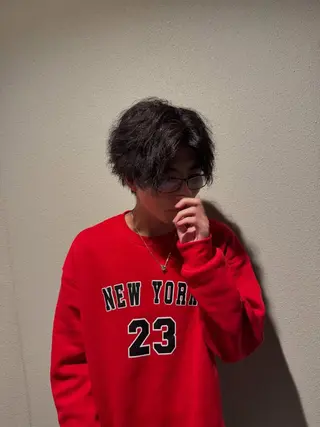 ショート カラー メンズ LE-PLA Citta 大雅のヘアスタイル