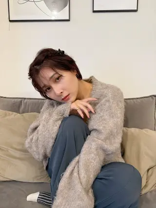 ショート SALOWIN  north茶屋町店所属・💎透明感カラー💎 ナチュラルテイストのヘアスタイル