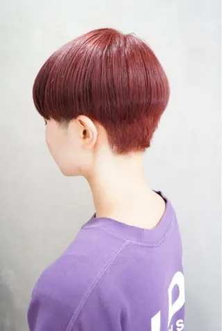 ショート カラー lani 天神大名/ブリーチのヘアスタイル