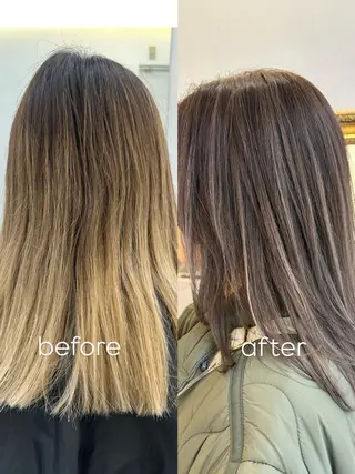 ロング カラー ヘアアレンジ 久米 治仁のヘアスタイル