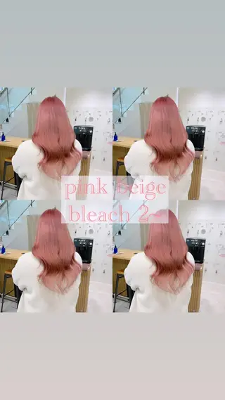 ロング カラー ピンクカラー🎀/ ミルクティー🍼花音のヘアスタイル