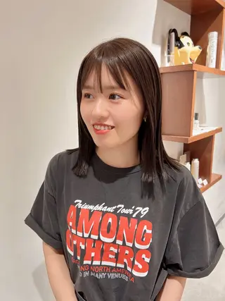 ミディアム カラー BEAUTRIUM  銀座店所属・カット無料🎶 たるみことりのヘアスタイル