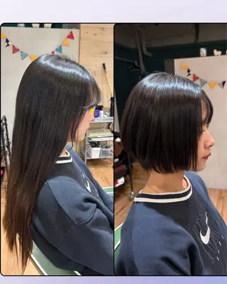 ショート ✨ショート/ボブ 縮毛矯正✨アキラのヘアスタイル