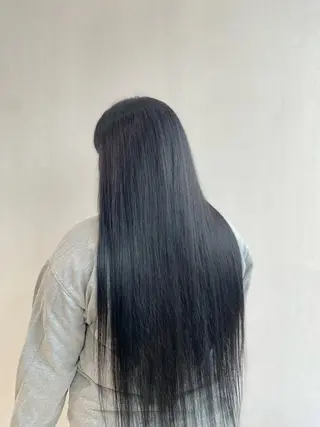 ロング カラー 杉森 蘭琉のヘアスタイル