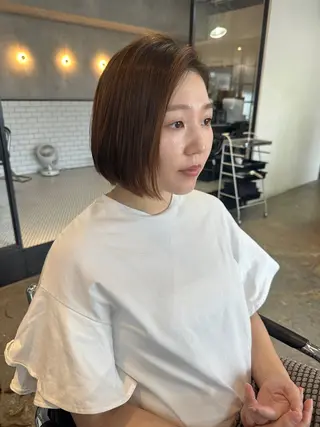ショート カラー ヘアアレンジ stylist/蛯谷 珠里のヘアスタイル