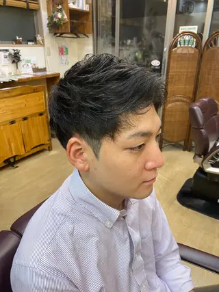 ショート メンズ 浅見 天翔のヘアスタイル