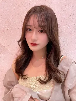 ロング 新宿/韓国レイヤー/ 顔周りカット松本美晴のヘアスタイル