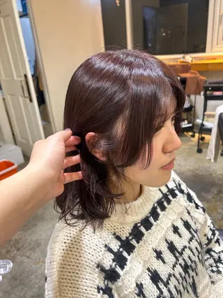 ミディアム カラー ナチュラル大人っぽい スタイル MAORIのヘアスタイル