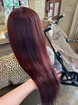 ロング カラー パーマ/艶カラー/ 髪質改善/伊藤愛麻のヘアスタイル