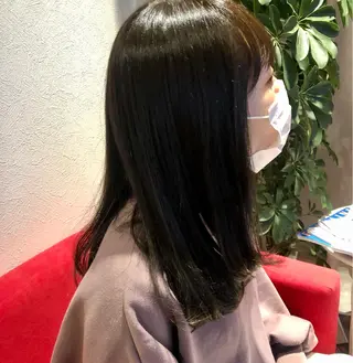 ミディアム カラー 堀越 エリのヘアスタイル