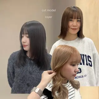 ミディアム 似合わせカット🌼 沙奈のヘアスタイル