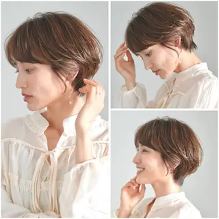 ショート ショートカット🧸 ごとうさなのヘアスタイル