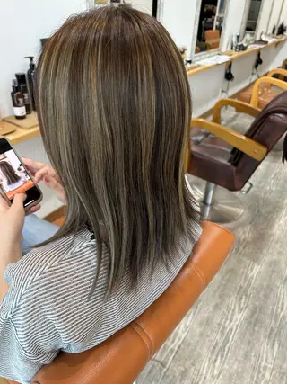 ミディアム カラー 🪽まつエク𖧷 ヘアー🩵Naomiのマツエク・マツパデザイン