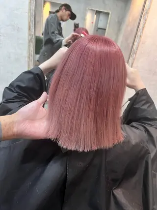 ショート カラー apollo yokohama所属・バレイヤージュ横浜 ハイライトのヘアスタイル