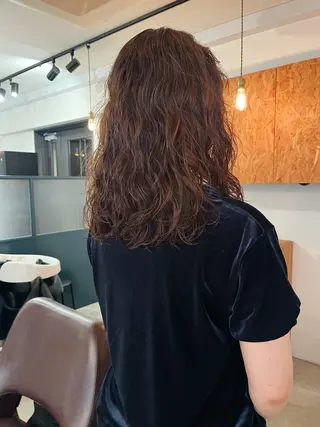 ミディアム パーマ 暖色/パーマ 🌼クニトウメイのヘアスタイル