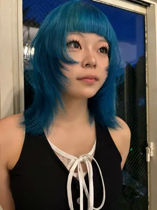 ミディアム sea's所属・ヒラカホ/矢場町/ ブリーチ/似合わせのヘアスタイル