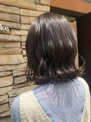 ミディアム カラー 地毛風ストレート ⚡️下ノ村柊斗⚡️のヘアスタイル