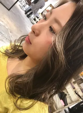 セミロング カラー 竹嶌 健吾のヘアスタイル