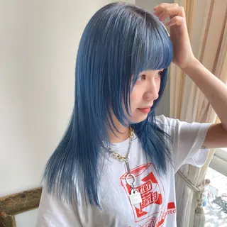ロング ショート/ブリーチ mizuki🐋のヘアスタイル
