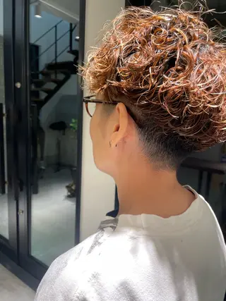 ショート パーマ SANDRO所属・SANDRO eno☺︎のヘアスタイル